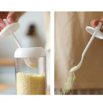 Kitchen Moisture-Proof Sauce Seasoning Jar With Spoon Condiment Pots Clear Spices Container Kitchen Spice Storage Bottle Jars
Kitchen Moisture-Proof Sauce Seasoning Jar With Spoon Condiment Pots Clear Spices Container Kitchen Spice Storage Bottle Jars