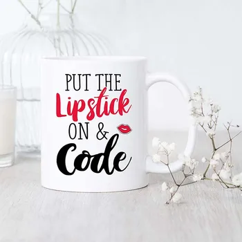 Coder Put The Lipstick On & Code/Mug/Coder Mug/Programmer Mug/Gift For Coder
Coder Put The Lipstick On & Code/Mug/Coder Mug/Programmer Mug/Gift For Coder