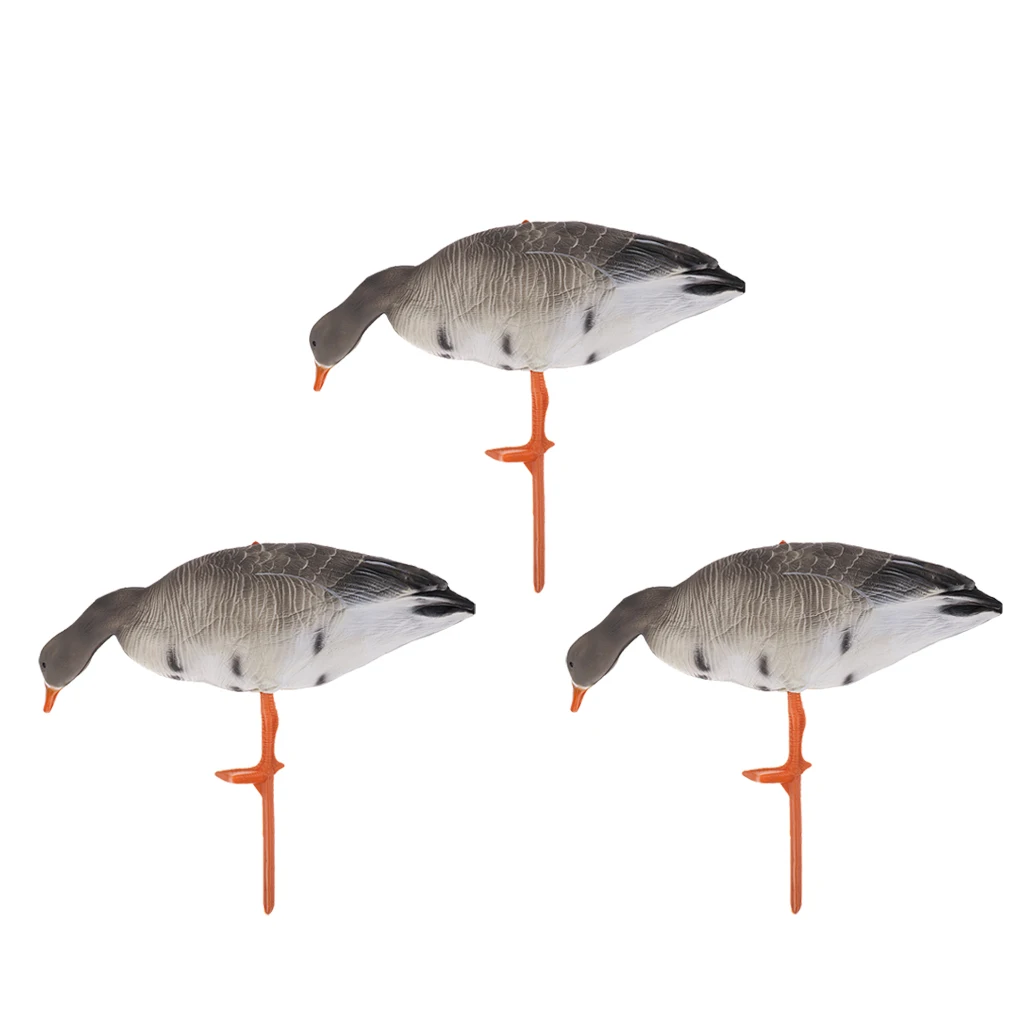 3Pcs Full Goose Hunting Shooting Decoy Lawn Ornaments Garden Eating Goose Hunting Decoy Accessories 3Pcs Full Goose Hunting Shooting Decoy Lawn Ornaments Garden Eating Goose Hunting Decoy Accessories