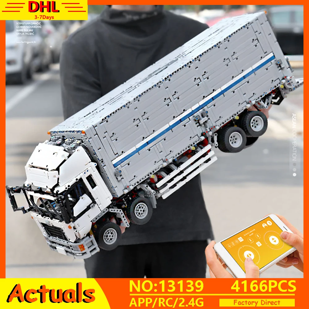 Technic Series MOC-1389 The Arakawa Tow Wing Body Container Truck Tatra Car Model Building Blocks Bricks Compatible 23008 Toys
Technic Series MOC-1389 The Arakawa Tow Wing Body Container Truck Tatra Car Model Building Blocks Bricks Compatible 23008 Toys