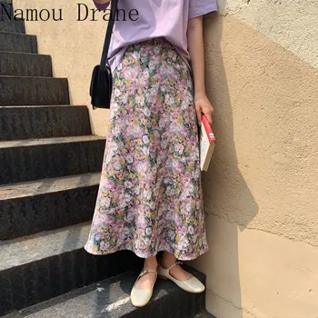 Streetwear Loose Florals Hot Chic 2020 Slim Gentle Sweet Fashion Print Elegance OL Women Korean High Waist Skirts 
Streetwear Loose Florals Hot Chic 2020 Slim Gentle Sweet Fashion Print Elegance OL Women Korean High Waist Skirts