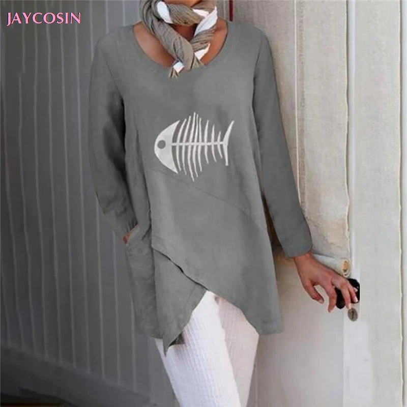 JAYCOSIN 2019 Personality Colorful Sweater Plus Size Fashion Women Printed Long Short Cotton and Linen Tops Blouse Drop #0806
JAYCOSIN 2019 Personality Colorful Sweater Plus Size Fashion Women Printed Long Short Cotton and Linen Tops Blouse Drop #0806