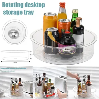 Rotating Desktop Storage Tray Multifunctional Transparent Storage Tray Kitchen Storage Box XHC88
Rotating Desktop Storage Tray Multifunctional Transparent Storage Tray Kitchen Storage Box XHC88