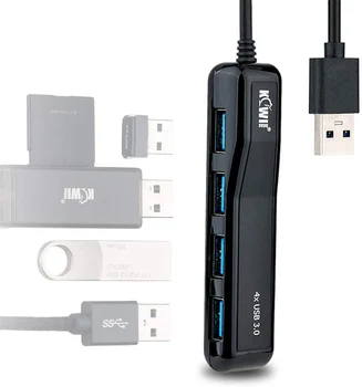 4 Ports USB 3.0 Hub Splitter, USB Extended Multiport Adapter, 5Gbps Compact USB Data Hub for MacBook USB Flash Drive Mobile HDD
4 Ports USB 3.0 Hub Splitter, USB Extended Multiport Adapter, 5Gbps Compact USB Data Hub for MacBook USB Flash Drive Mobile HDD