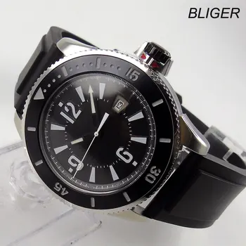 43mm Bliger Black dial SS Case Rubber strap Complete Calendar miyota movement Automatic Mechanical Mens Wristwatches
43mm Bliger Black dial SS Case Rubber strap Complete Calendar miyota movement Automatic Mechanical Mens Wristwatches