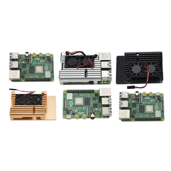 For Raspberry Pi 4B 4G RAM DIY Kit Support 2.4 / 5.0 GHz WIFI Bluetooth 5.0 with Aluminum CNC Alloy Protective Case Cooling Fan
For Raspberry Pi 4B 4G RAM DIY Kit Support 2.4 / 5.0 GHz WIFI Bluetooth 5.0 with Aluminum CNC Alloy Protective Case Cooling Fan