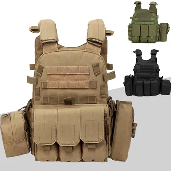 Men Outdoor Hunting Vest 6094 Tactical Molle Vest Airsoft Combact Protective Body Armor Military Equipment Army Vest
Men Outdoor Hunting Vest 6094 Tactical Molle Vest Airsoft Combact Protective Body Armor Military Equipment Army Vest