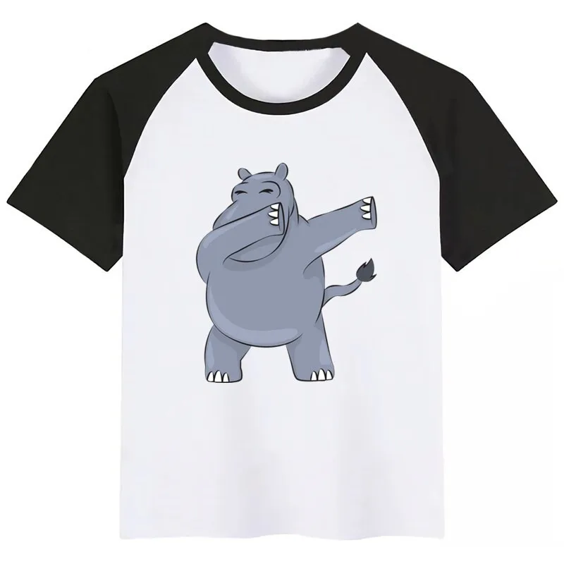 Dabbing Hippo Kid Cute T Shirt Children Short Sleeve Clothing Funny Cartoon Party Top Boys and Girl Tshirt
Dabbing Hippo Kid Cute T Shirt Children Short Sleeve Clothing Funny Cartoon Party Top Boys and Girl Tshirt
