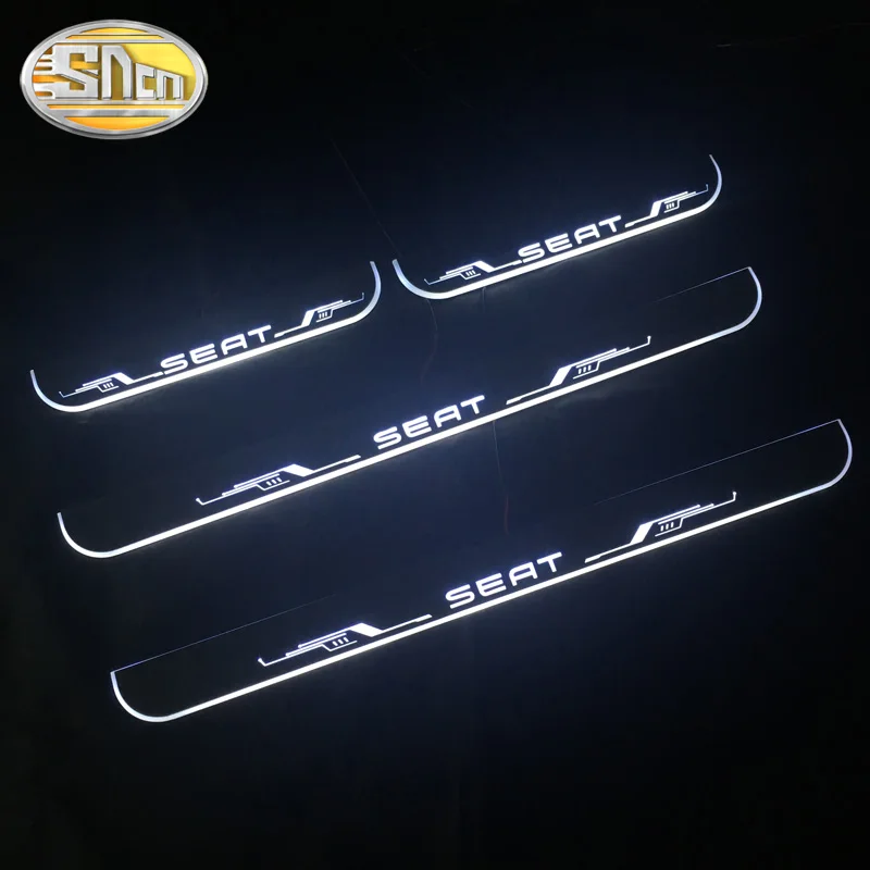 Customized 4PCS Moving LED Welcome Pedal Car Scuff Plate Pedal Threshold Door Sill Pathway Light For SEAT LEON ARONA ATECA IBIZA
Customized 4PCS Moving LED Welcome Pedal Car Scuff Plate Pedal Threshold Door Sill Pathway Light For SEAT LEON ARONA ATECA IBIZA