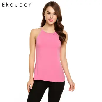 Ekouaer Women Casual Sexy Cami Tops Sleeveless O Neck Solid Slim Pullover Summer Vest Tank Top 
Ekouaer Women Casual Sexy Cami Tops Sleeveless O Neck Solid Slim Pullover Summer Vest Tank Top