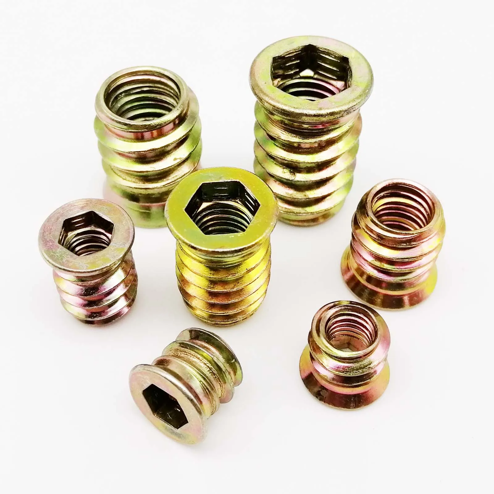 10pcs M6 M8 M10 Steel Metal Hexagon Hex Socket Drive Head Embedded Insert Nut E-Nut for Wood Furniture Inside and Outside Thread
10pcs M6 M8 M10 Steel Metal Hexagon Hex Socket Drive Head Embedded Insert Nut E-Nut for Wood Furniture Inside and Outside Thread