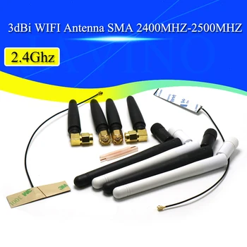 

50PCS 2.4Ghz 3dbi WIFI Antenna 2.4G RP SMA Male Universal Antennas Amplifier WLAN Router Antenne Booster 2400-2500mhz