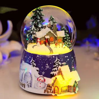 Snow Floating Music Box With Crystal Ball Christmas Gift For Friend Decoration Tabletop Ornament Resin Music Box With Lights
Snow Floating Music Box With Crystal Ball Christmas Gift For Friend Decoration Tabletop Ornament Resin Music Box With Lights