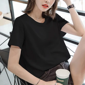 Fashion Logo Printing T Shirts Women's Sleeve Short Fashion 100% cotton Female T-Shirts
Fashion Logo Printing T Shirts Women's Sleeve Short Fashion 100% cotton Female T-Shirts