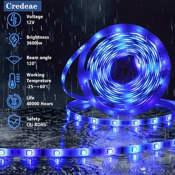 RGB LED Strip Led Light Tape 5050 SMD 5M/10M DC 12V Waterproof RGB LED lamp diode Ribbon Flexible Controller+Adapter EU/US plug
RGB LED Strip Led Light Tape 5050 SMD 5M/10M DC 12V Waterproof RGB LED lamp diode Ribbon Flexible Controller+Adapter EU/US plug