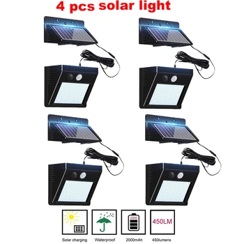 Upgraded Solar LED light Solar Powered 48/30 LEDs Four Modes Waterproof PIR Motion Sensor Lamp Outdoor Fence Garden Path Wall Li
Upgraded Solar LED light Solar Powered 48/30 LEDs Four Modes Waterproof PIR Motion Sensor Lamp Outdoor Fence Garden Path Wall Li