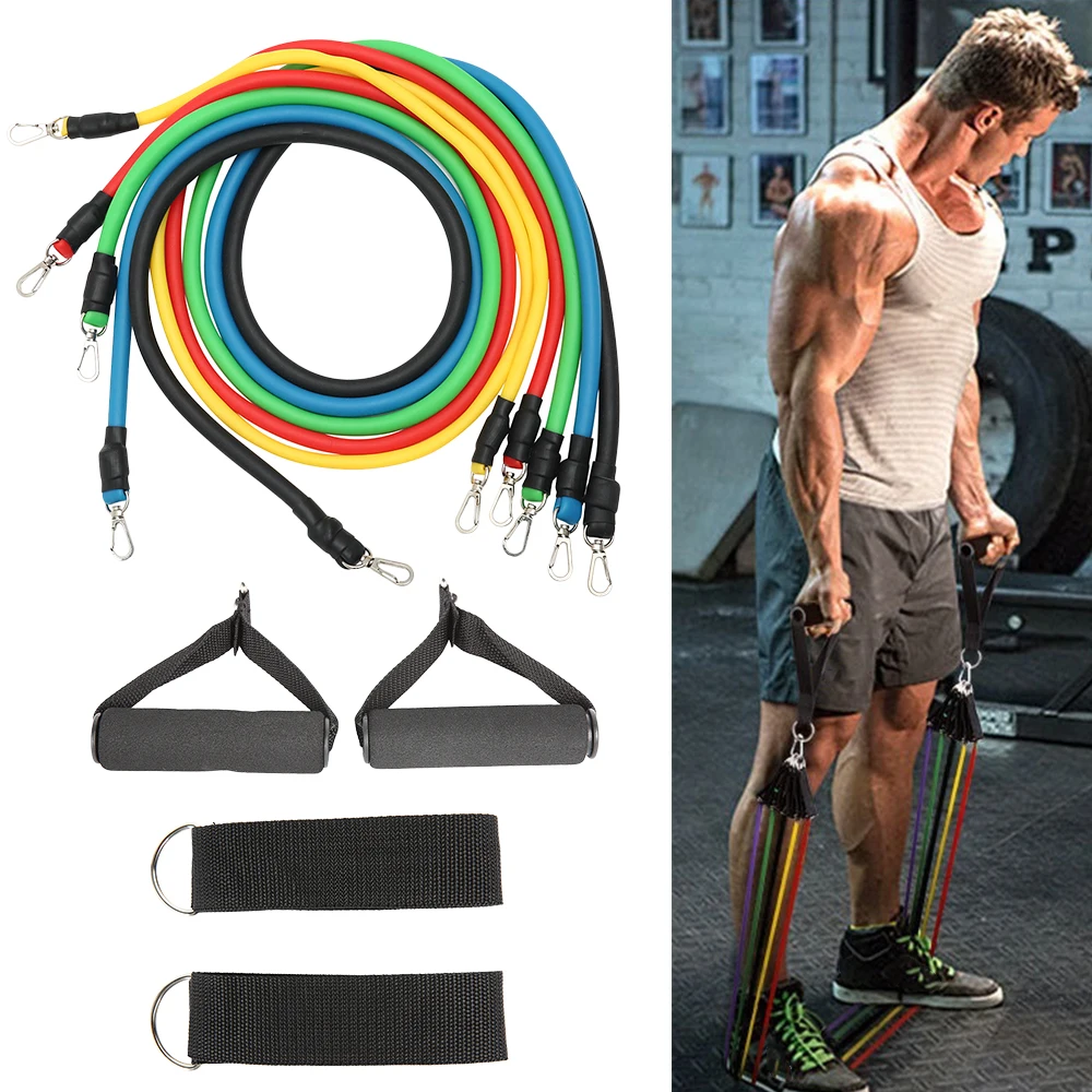 12pcs of 8 Shaped Fitness Pull Elastic Rubber Loops