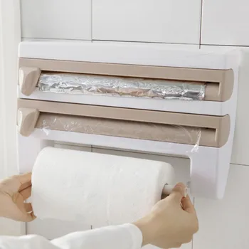 Plastic Refrigerator Cling Film Storage Rack Wrap Cutter Wall Hanging Paper Towel Holder Kitchen Organizer Shelves
Plastic Refrigerator Cling Film Storage Rack Wrap Cutter Wall Hanging Paper Towel Holder Kitchen Organizer Shelves