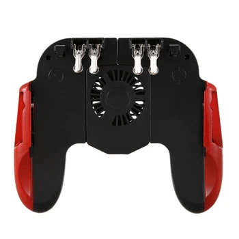 H9 Six Finger with Cooler Cooling Fan PUBG Mobile Game Controller Gamepad Trigger 500MAh Battery 
H9 Six Finger with Cooler Cooling Fan PUBG Mobile Game Controller Gamepad Trigger 500MAh Battery