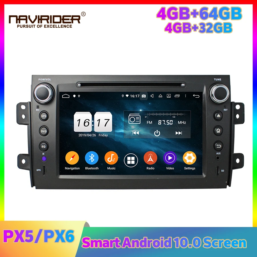 Автомагнитола PX5 PX6 для SUZUKI SX4 2006-2012 мультимедийный проигрыватель с GPS-навигацией