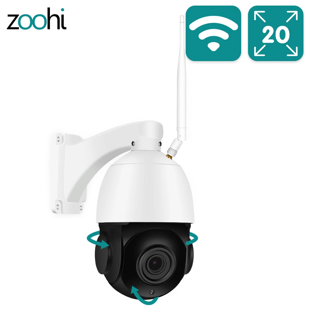 Zoohi Super HD Беспроводная ptz камера Открытый IP Камера двухстороннее аудио 1920p