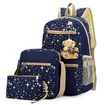 New Girls Canvas Backpack 4 Pcs/set Women School Backpacks Schoolbag For Teenagers Student Book Bag High Quality Boys Satchel
New Girls Canvas Backpack 4 Pcs/set Women School Backpacks Schoolbag For Teenagers Student Book Bag High Quality Boys Satchel