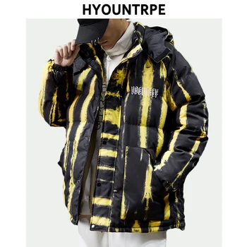 Design Warm Winter Jackets and Coat Men's Full Zipper Striped Printed Bomber Coats High Street Loose Jackets Hip Hop Outerwear
Design Warm Winter Jackets and Coat Men's Full Zipper Striped Printed Bomber Coats High Street Loose Jackets Hip Hop Outerwear