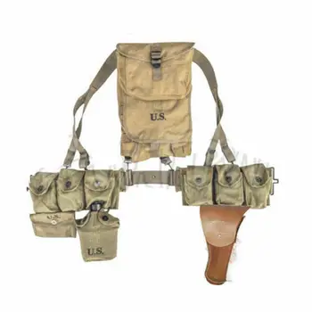 WWII US Military Combat Equipment Hacksack BAR Belt Automatic Rifle HIGH QUALITY 1943 SOLDIER COLLECTION WAR REENACTMENTS
WWII US Military Combat Equipment Hacksack BAR Belt Automatic Rifle HIGH QUALITY 1943 SOLDIER COLLECTION WAR REENACTMENTS