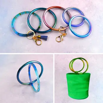 DIY Crystal Epoxy Mold Bag Zipper Ring Silicone Molds Handmade Keychain Bangle Bracelet Jewelry Making Mould
DIY Crystal Epoxy Mold Bag Zipper Ring Silicone Molds Handmade Keychain Bangle Bracelet Jewelry Making Mould