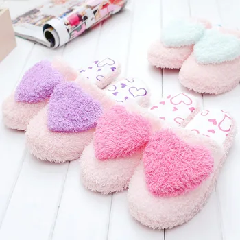 Winter Warm Slippers Women Plush Kawaii Heart Pattern Home Anti-slip Shoes Ladies Comfortable Soft Fluffy Flat Floor Slipper New
Winter Warm Slippers Women Plush Kawaii Heart Pattern Home Anti-slip Shoes Ladies Comfortable Soft Fluffy Flat Floor Slipper New