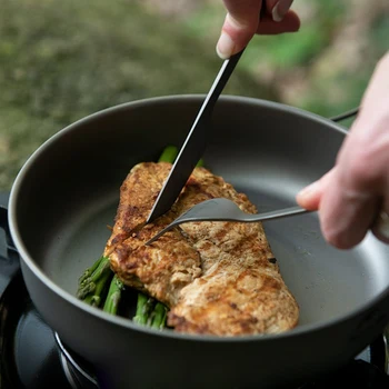 3 in 1 Titanium Tableware Set Spoon Dinner Cutter Fork Camping Picnic Home J99Store
3 in 1 Titanium Tableware Set Spoon Dinner Cutter Fork Camping Picnic Home J99Store