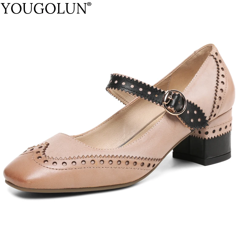 High Heels Cow Leather Spring Autumn New Square Heel Elegant Ladies Shoes C242 Woman Blue Apricot White Square Toe Buckle Pumps
High Heels Cow Leather Spring Autumn New Square Heel Elegant Ladies Shoes C242 Woman Blue Apricot White Square Toe Buckle Pumps