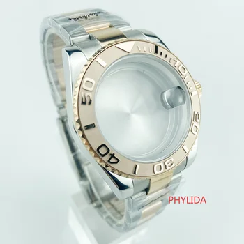 Stainless Steel Glidelock 100M Tested WR Polished PVD Rose Gold Watch Case Fit Miyota8215 DG2813 ETA2836 Mov't Yachtmaster
Stainless Steel Glidelock 100M Tested WR Polished PVD Rose Gold Watch Case Fit Miyota8215 DG2813 ETA2836 Mov't Yachtmaster
