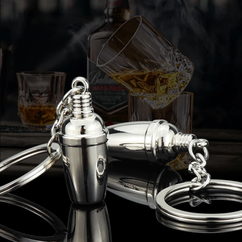 Innovative DIY Mini Cocktail Shaker Keychain 3D Stereo Cocktail Glass Pendant Bartender Keychain for Fiat Aegea Jaguar XE KIA
Innovative DIY Mini Cocktail Shaker Keychain 3D Stereo Cocktail Glass Pendant Bartender Keychain for Fiat Aegea Jaguar XE KIA