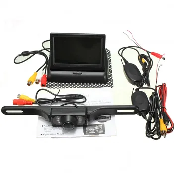 Hot 4.3'' Foldable TFT LCD Display Monitor Universal Parking Assist Monitor Wireless IR Backup Reverse Night Vision Rearview Cam
Hot 4.3'' Foldable TFT LCD Display Monitor Universal Parking Assist Monitor Wireless IR Backup Reverse Night Vision Rearview Cam