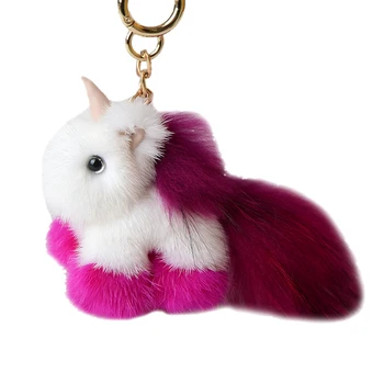 Cute Unicorn Real Mink fur Animal Doll Keyring Handbag Purse Car Key ring Phone Keychain Pendant
Cute Unicorn Real Mink fur Animal Doll Keyring Handbag Purse Car Key ring Phone Keychain Pendant