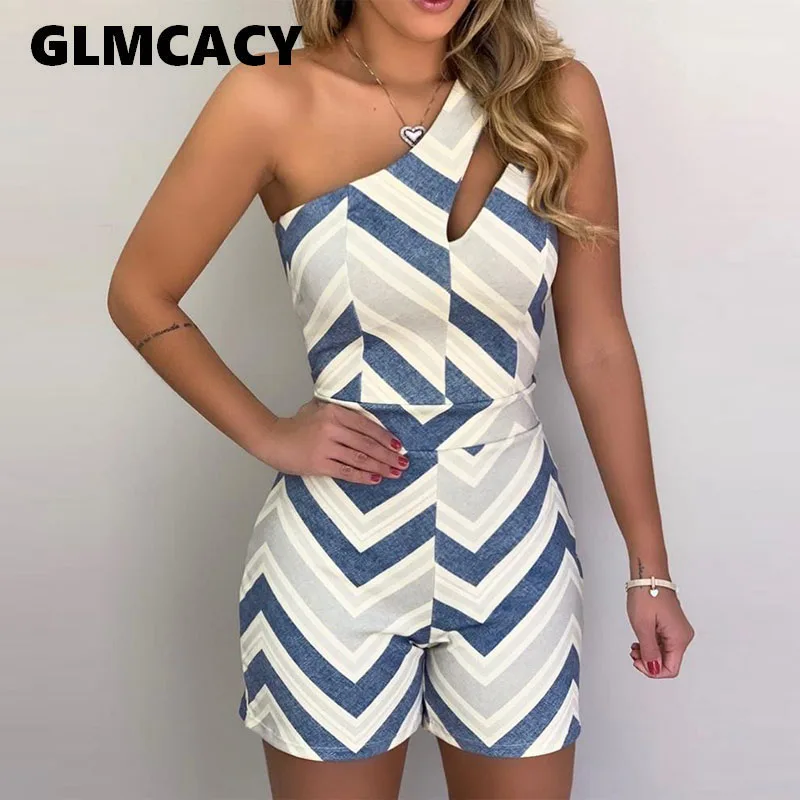 Women One Shoulder Chevron Striped Rompers Women Jumpsuit Summer Sexy Ladies One Piece Overalls Playsuits
Women One Shoulder Chevron Striped Rompers Women Jumpsuit Summer Sexy Ladies One Piece Overalls Playsuits