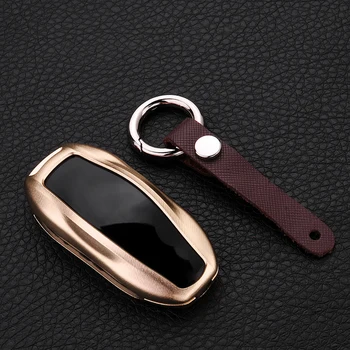 For Tesla Model S Aluminum Alloy + Leather Car Smart Key Case Cover Remote Control Key Shell Protector Car Styling Accessories
For Tesla Model S Aluminum Alloy + Leather Car Smart Key Case Cover Remote Control Key Shell Protector Car Styling Accessories
