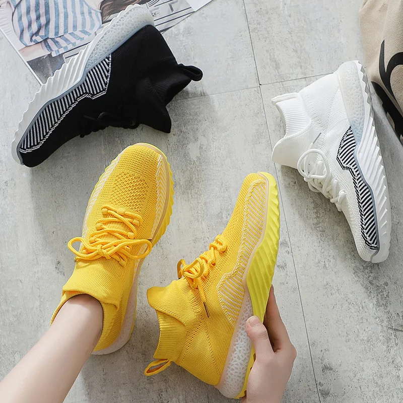 Fashion New Sock Sneakers Women Air Mesh Striped Woven Lightweight Female Sneakers Breathable Casual Shoes Women
Fashion New Sock Sneakers Women Air Mesh Striped Woven Lightweight Female Sneakers Breathable Casual Shoes Women