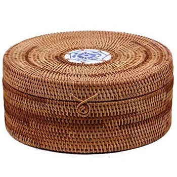 Handmade Rattan Pu'Er Tea Cake Storage Box Cake Storage Box Can Kitchen Container Storage
Handmade Rattan Pu'Er Tea Cake Storage Box Cake Storage Box Can Kitchen Container Storage