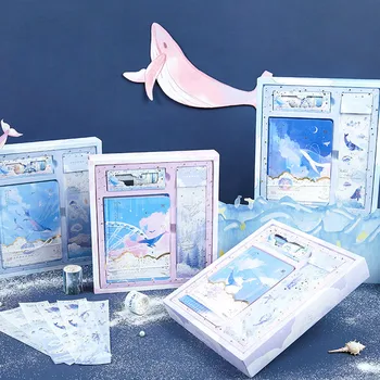 Hardcover Notebook Gift Box Creative Hand Book Stationery Birthday Gift with Exquisite Tape Traveller's Diary Record Book Kawaii
Hardcover Notebook Gift Box Creative Hand Book Stationery Birthday Gift with Exquisite Tape Traveller's Diary Record Book Kawaii