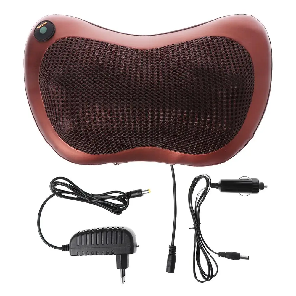 Electric Massage Pillow Lumbar Neck Back Shiatsu Massager Cushion Heat Car Home EU Plug M89F 
Electric Massage Pillow Lumbar Neck Back Shiatsu Massager Cushion Heat Car Home EU Plug M89F