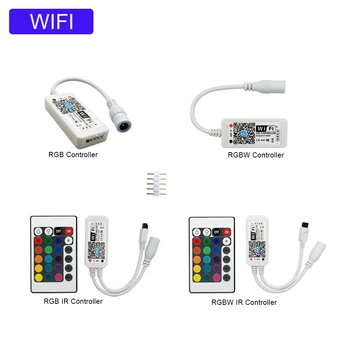 DC5V 12V 24V RGB Led Wifi Controller RGB RGBW Bluetooth WiFi LED controller For 5050 2835 WS2811 WS2812B led strip Magic Home
DC5V 12V 24V RGB Led Wifi Controller RGB RGBW Bluetooth WiFi LED controller For 5050 2835 WS2811 WS2812B led strip Magic Home