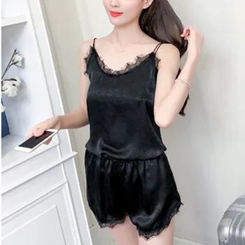 2019 Summer refreshing platform explosion models pajamas suit women's sexy strap pajamas shorts pajamas set пижама женская 40*
2019 Summer refreshing platform explosion models pajamas suit women's sexy strap pajamas shorts pajamas set пижама женская 40*