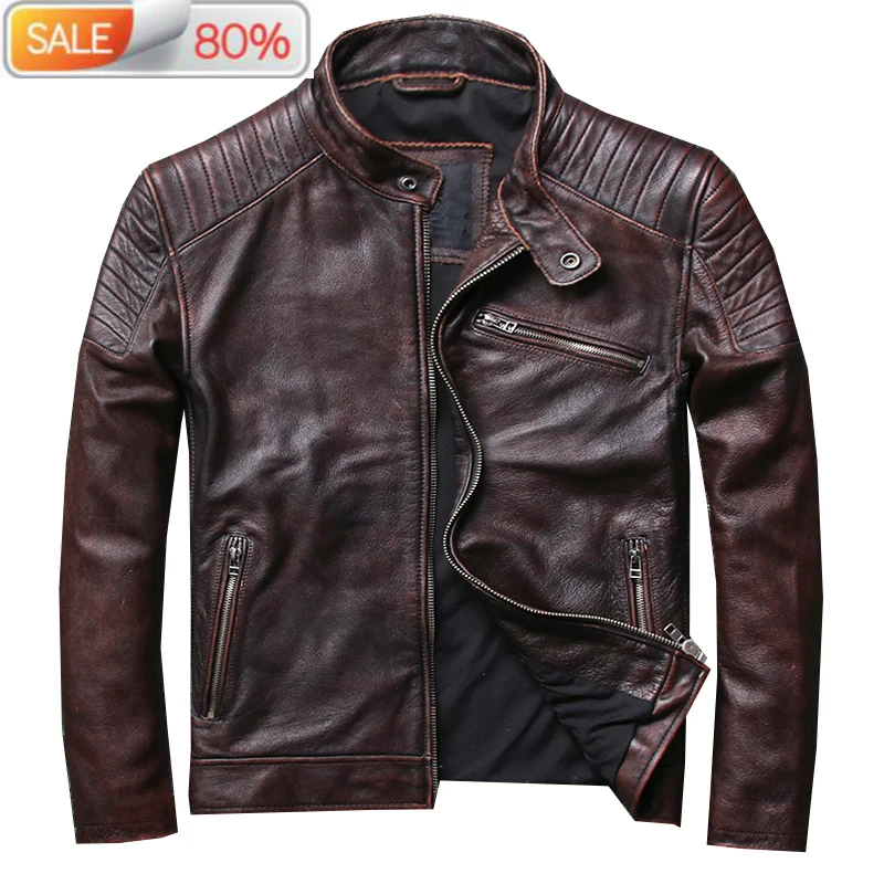 Cowhide Motorcycle Genuine Jacket Men Short Coats Man Real Cow Leather Jackets Moto Overcoat 1A06 B21449
Cowhide Motorcycle Genuine Jacket Men Short Coats Man Real Cow Leather Jackets Moto Overcoat 1A06 B21449