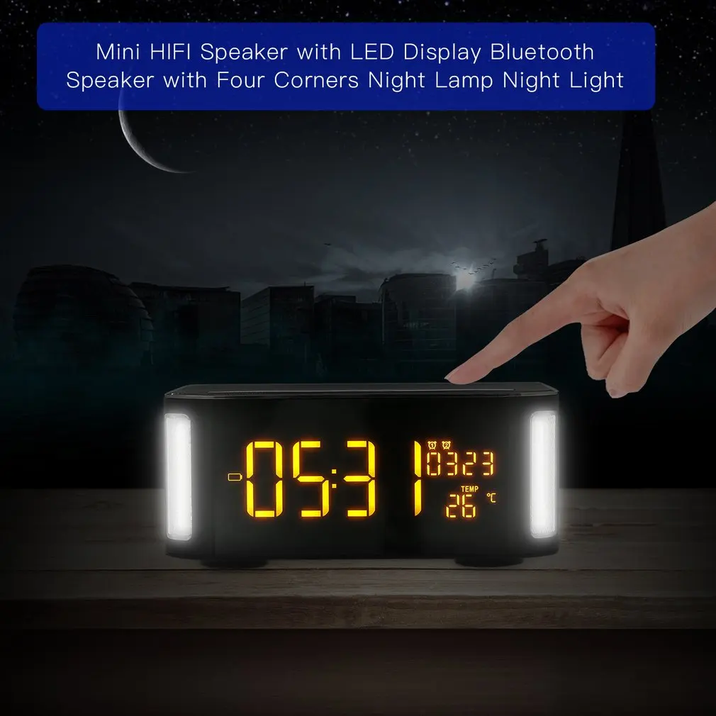 Portable Wireless Speaker Bass Stereo Sound Durable Design Support FM Radio TF Card 4000MA Built-in Battery
Portable Wireless Speaker Bass Stereo Sound Durable Design Support FM Radio TF Card 4000MA Built-in Battery