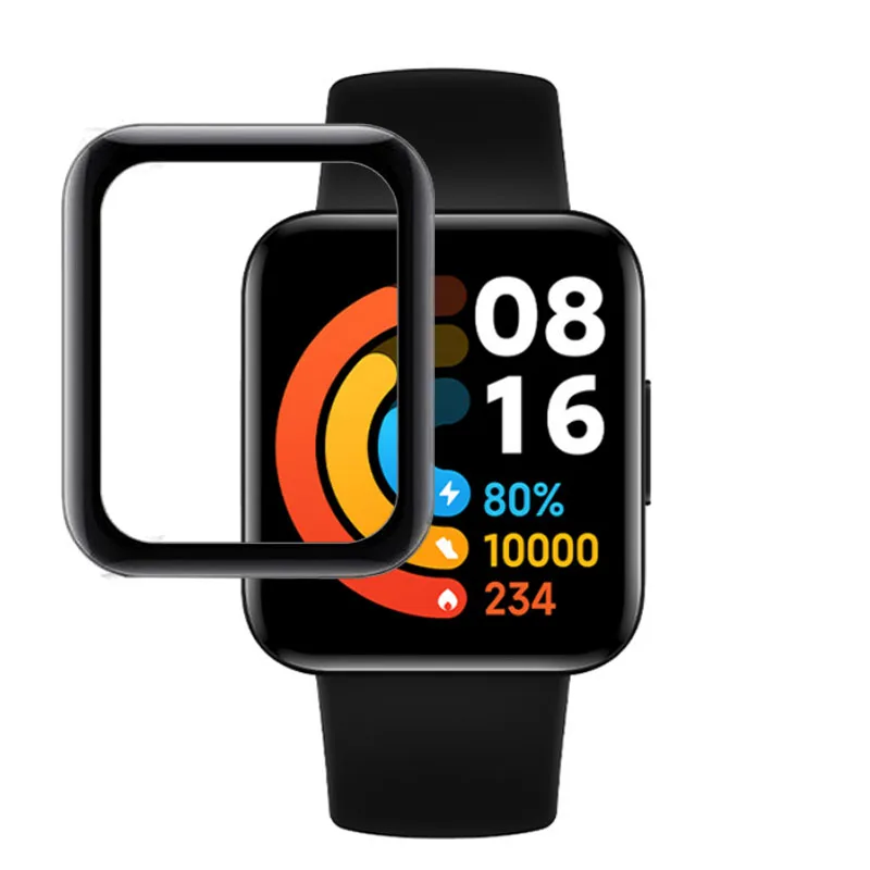 Защитная 3d-пленка с закругленными краями для умных часов Xiaomi Redmi Watch/Mi Watch Lite 2, защита экрана, аксессуары для часов 2