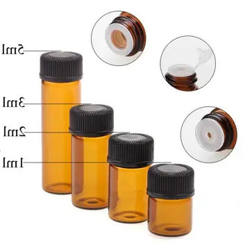 100pcs High Quality 1ml/2ml/3ml/5ml Dram Amber Glass Essential Oil Bottle Small Brown Perfume Glass Vials Sample Test Bottle
100pcs High Quality 1ml/2ml/3ml/5ml Dram Amber Glass Essential Oil Bottle Small Brown Perfume Glass Vials Sample Test Bottle
