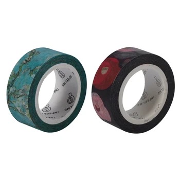 2 Pcs 1.5Cm Wide Luxuriant Flowers Washi Tape Adhesive Tape DIY Scrapbooking Sticker Label Masking Tape, Apricot Flowers & Chun
2 Pcs 1.5Cm Wide Luxuriant Flowers Washi Tape Adhesive Tape DIY Scrapbooking Sticker Label Masking Tape, Apricot Flowers & Chun
