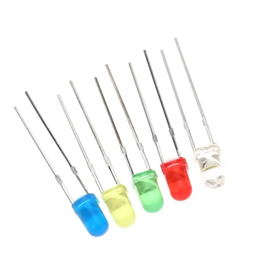 3mm Diffused LED Diode Assortment Kit Assorted Color LEDs and Resistors 300pcs Light Emiting Diode Indicator Lights
3mm Diffused LED Diode Assortment Kit Assorted Color LEDs and Resistors 300pcs Light Emiting Diode Indicator Lights